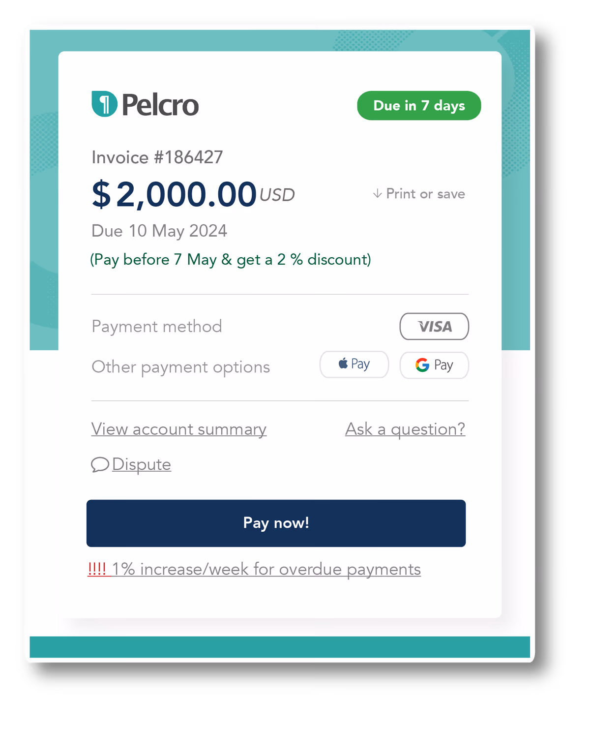 Generate invoices automatically