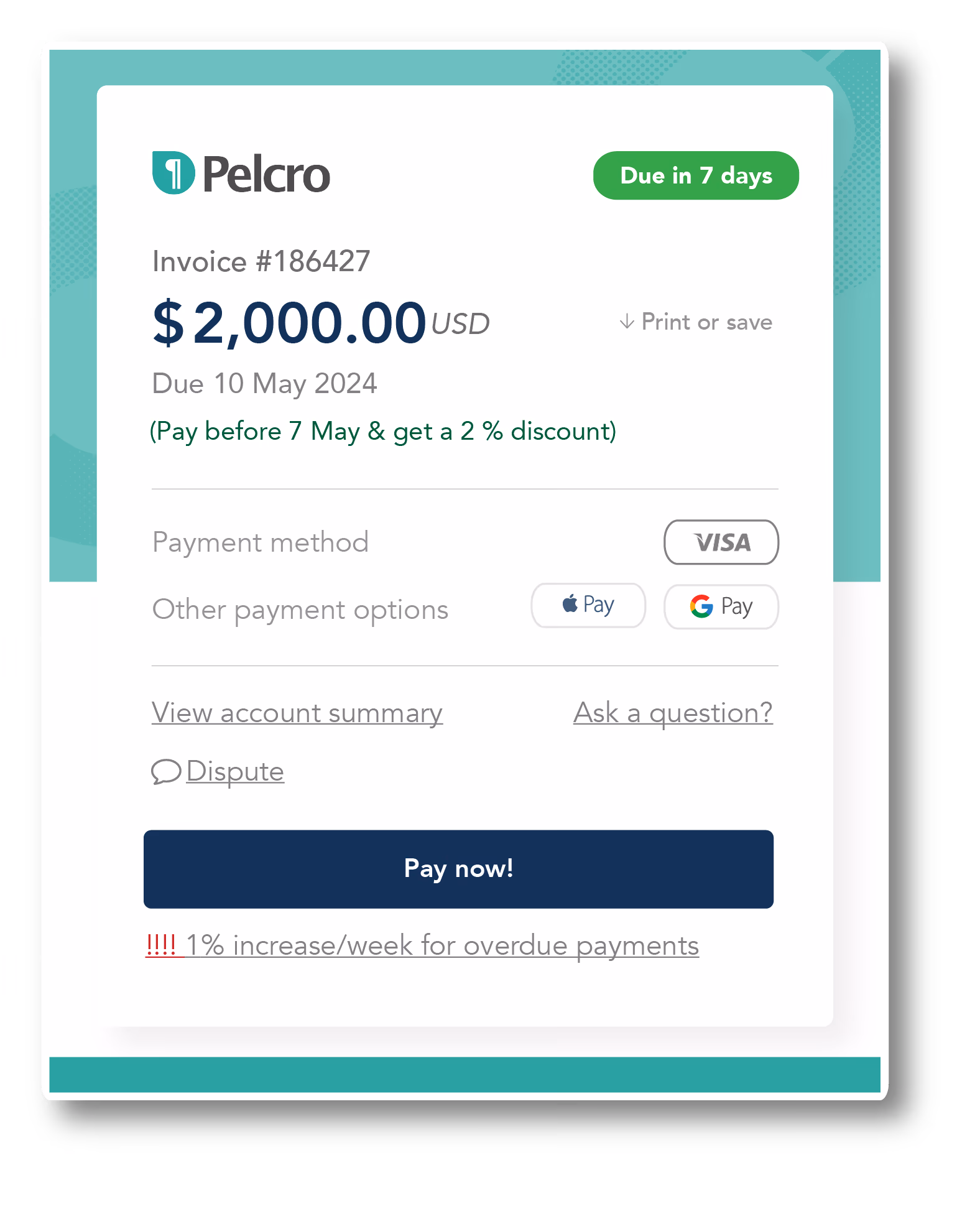Pelcro invoice automation software dashboard showing recurring and usage-based invoices