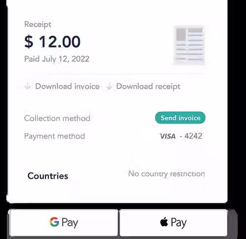 Invoice automation interface
