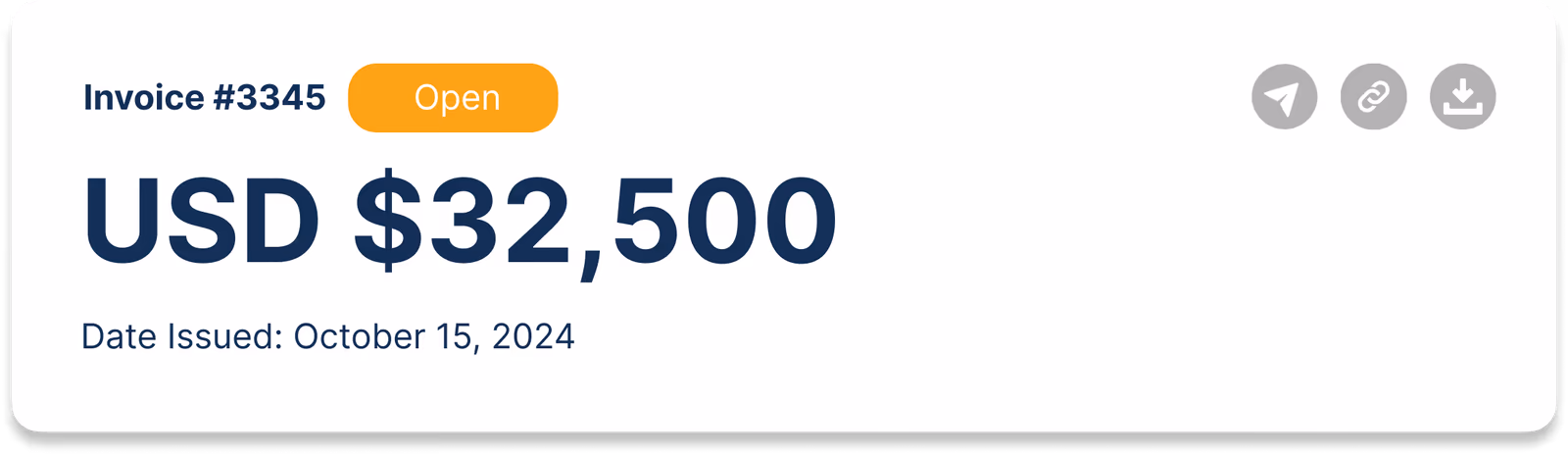 Pelcro actionable invoice
